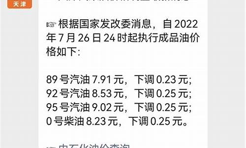 天津油价最新调整信息最新消息_天津油价最新调整信息最新消息表